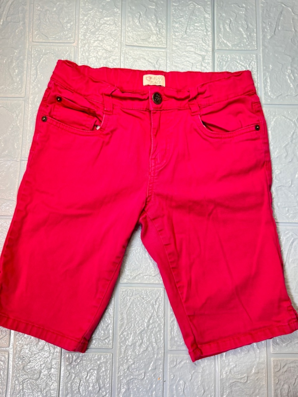 The Children's Place Bright Hot Pink Stretch Bermuda Shorts